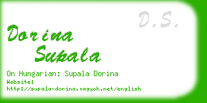 dorina supala business card